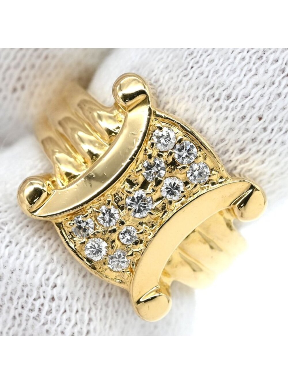 Celine Ring Macadam Diamond Yellow Gold 18k YG - Picture 7 of 8